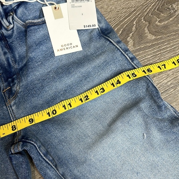 NWT Good American Good Legs Distressed High-Rise Skinny Jeans Shadow Pocket 2/26 - Picture 11 of 14